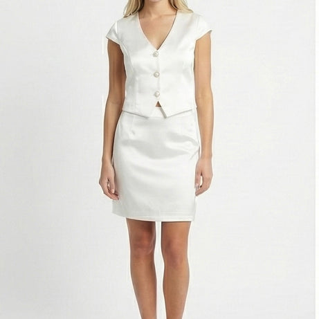 Elise Tweed Co-Ord Set – Classic Charm in Cream