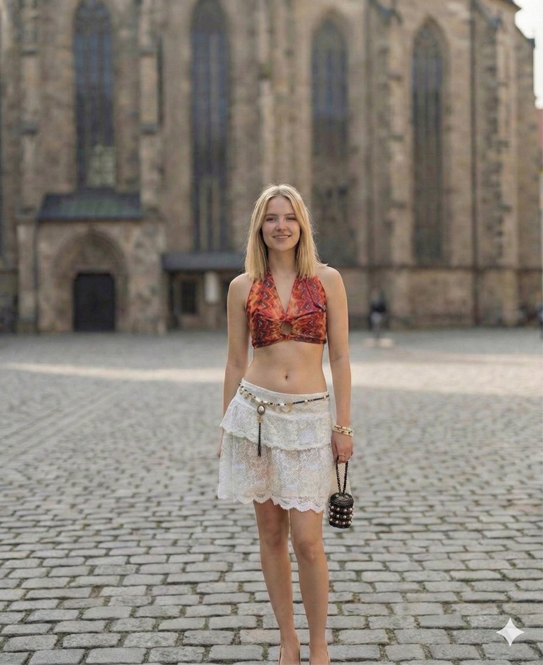 Boho Flame Two-Piece Summer Set