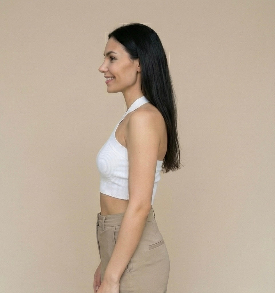 Halter Criss Cross Backless Knit Top