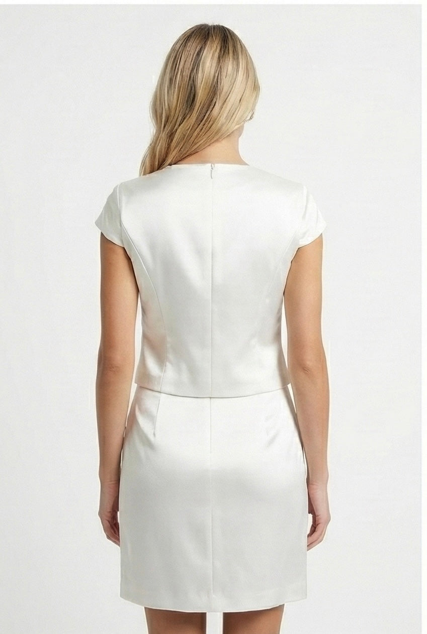 Elise Tweed Co-Ord Set – Classic Charm in Cream