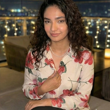 PRINTED FLORAL FULL LENGTH TOP