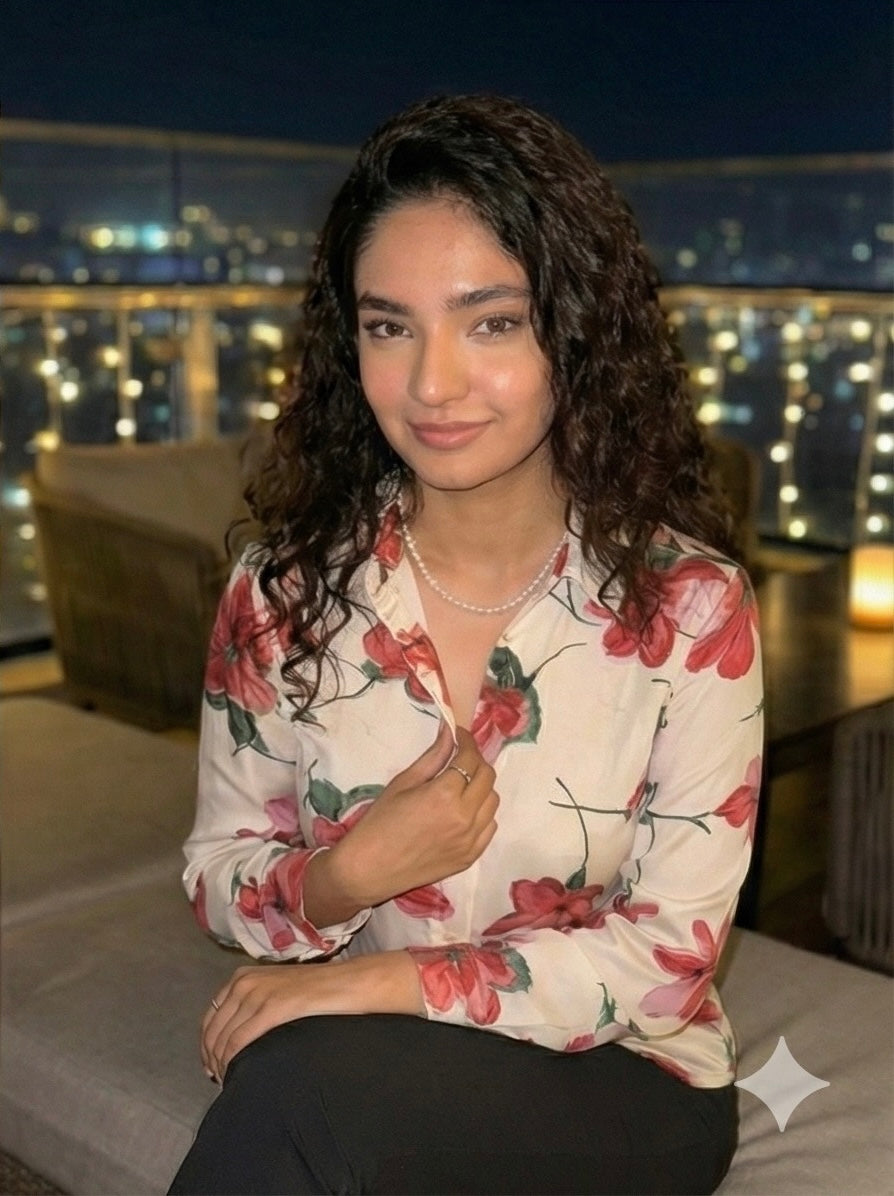 PRINTED FLORAL FULL LENGTH TOP